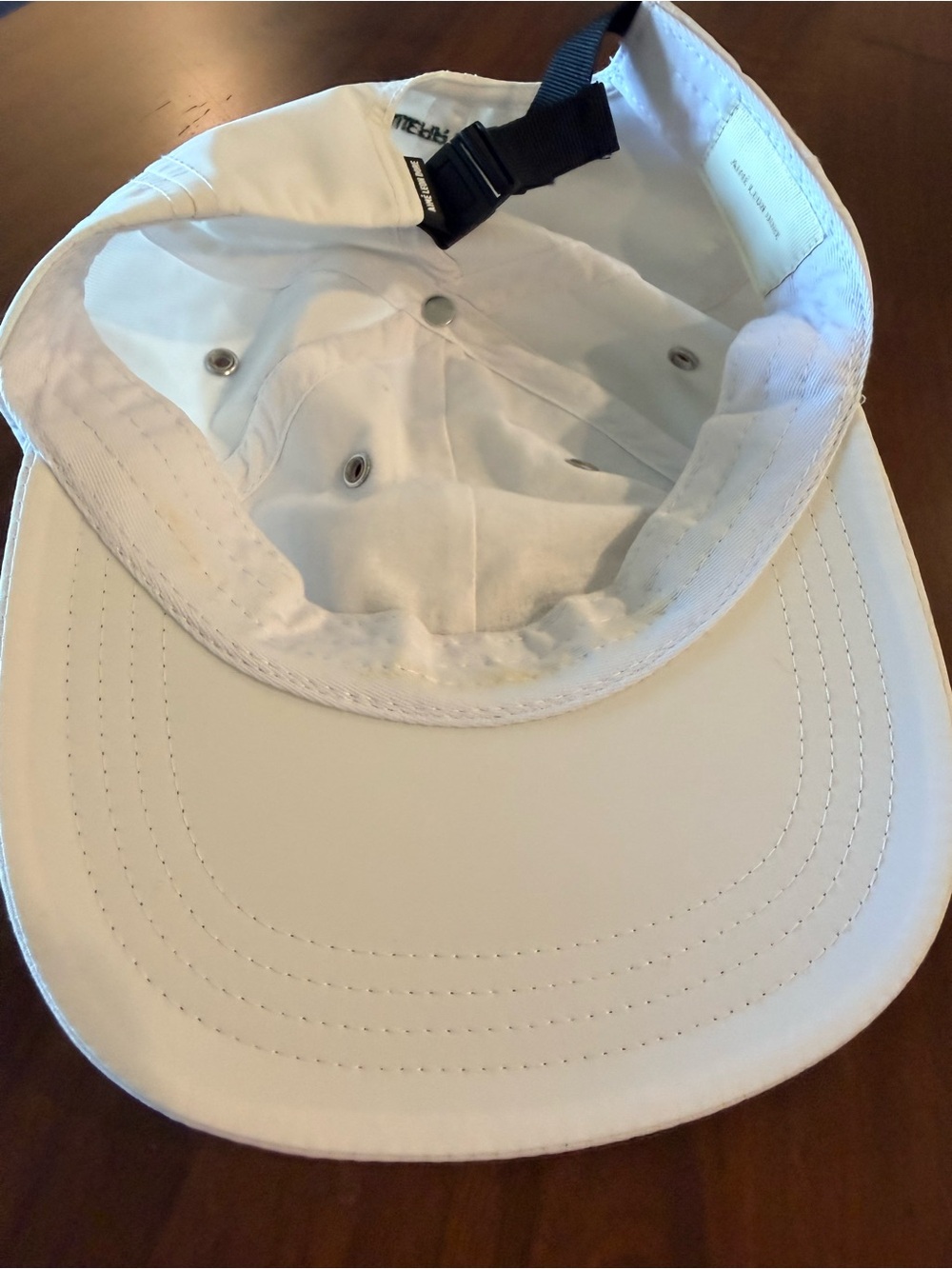 Aime Leon Dore White Runners Cap with Green Script Logo - Picture 3 of 7